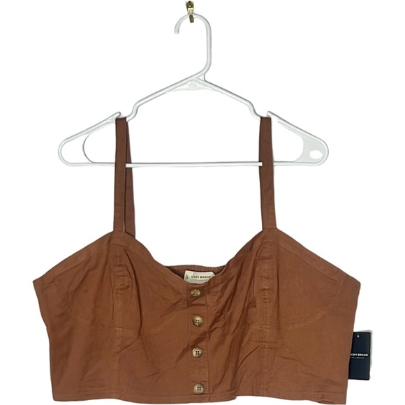 NWT Lucky Brand Lucky Brand Women's Button Front Matchback Top size 2X - Picture 3 of 11